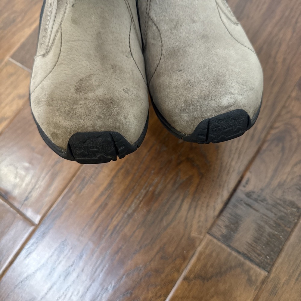 Merrell Slip On Hiking Shoes Women 6.5 Tan Jungle Moc Suede Outdoor J60788 Trail - Picture 5 of 11